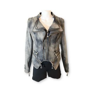 Shalang studded jean jacket